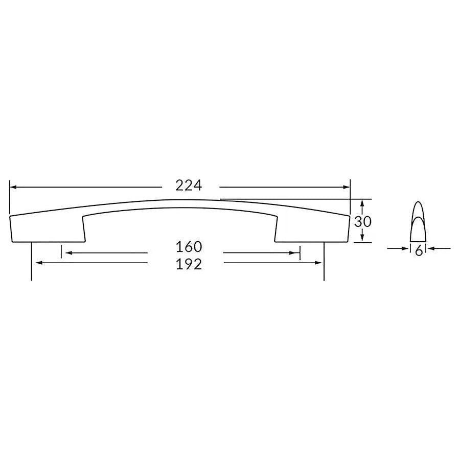 Rocheleau - R1298 Pull - POI-R1298-128-BSN - Canada Light Shop