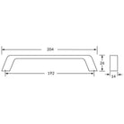 Rocheleau - R4231 Pull - POI-R4231-128-BSN - Canada Light Shop