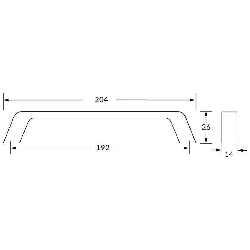 Rocheleau - R4231 Pull - POI-R4231-128-BSN - Canada Light Shop