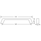 Rocheleau - R4231 Pull - POI-R4231-128-BSN - Canada Light Shop