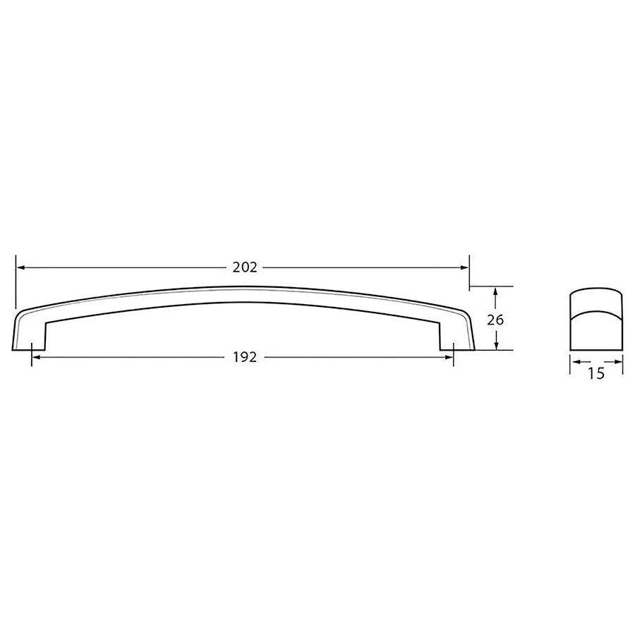 Rocheleau - R5618 Pull - POI-R5618-128-BSN - Canada Light Shop