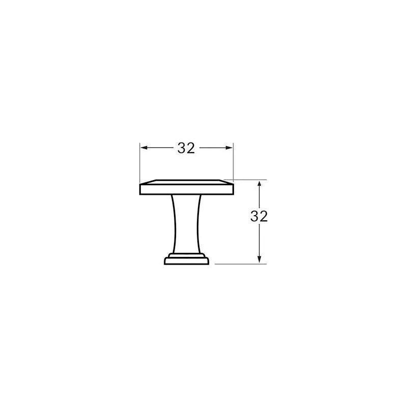 Rocheleau - R5830 Knob - BOU-R5830-32-ABP - Canada Light Shop