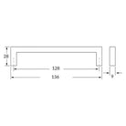 Rocheleau - R6003 Pull - POI-R6003-128-BB - Canada Light Shop