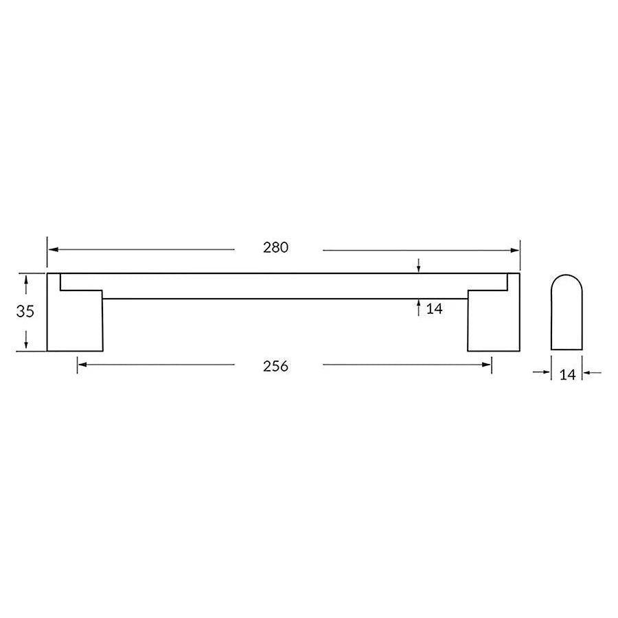 Rocheleau - R6009 Pull - POI-R6009-128-BSN - Canada Light Shop