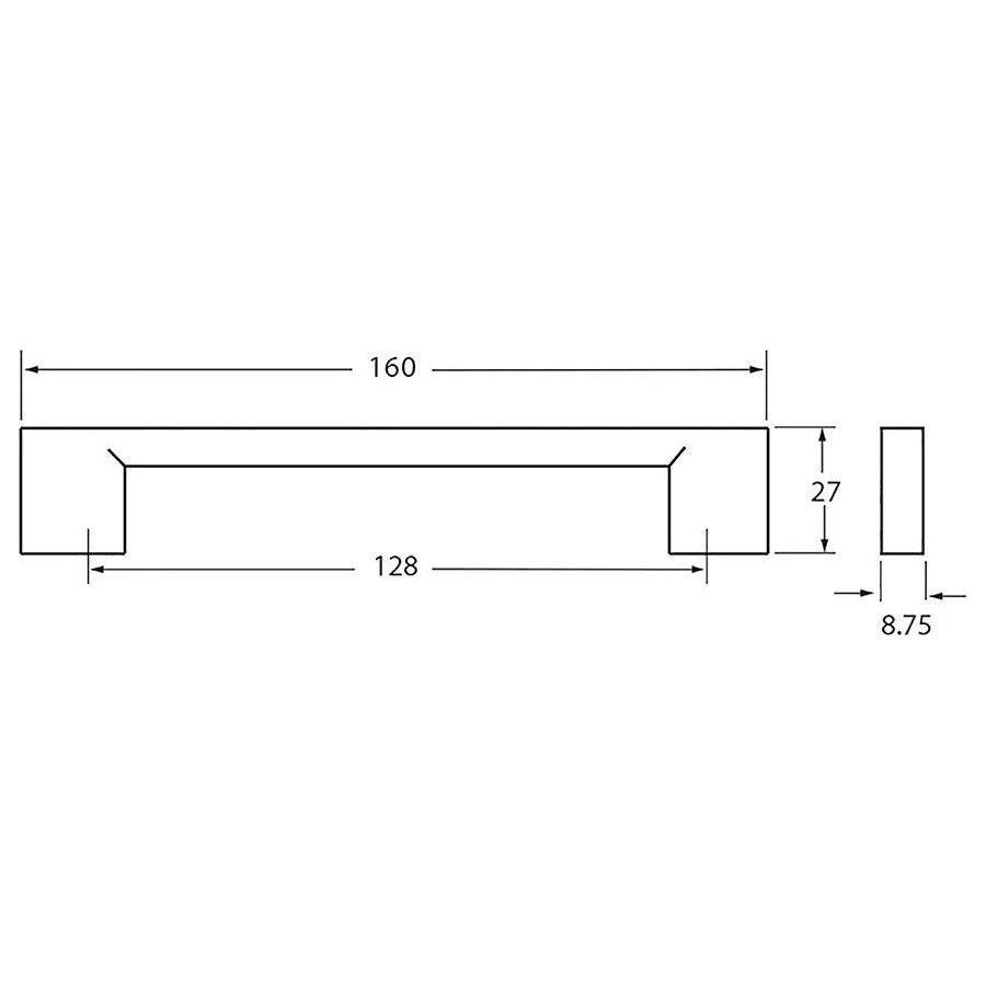 Rocheleau - R7040 Pull - POI-R7040-128-ABN - Canada Light Shop