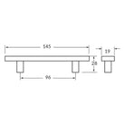 Rocheleau - R7123 Pull - POI-R7123-128-ABN - Canada Light Shop