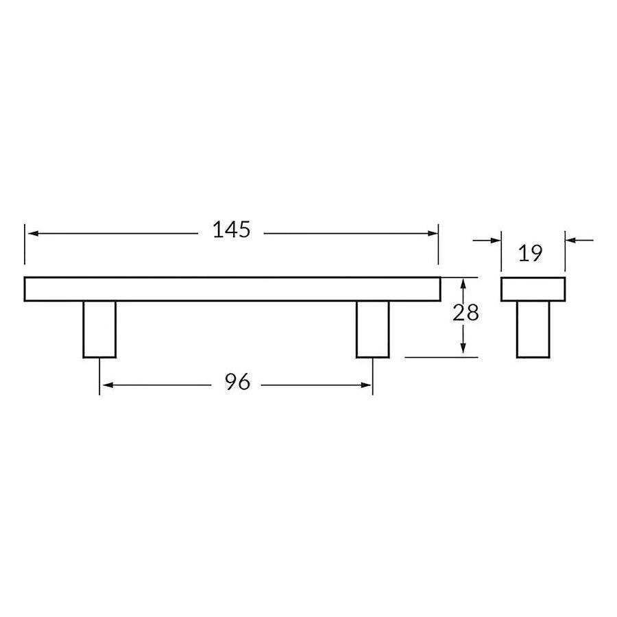 Rocheleau - R7123 Pull - POI-R7123-128-ABN - Canada Light Shop