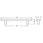 Rocheleau - R7123 Pull - POI-R7123-128-ABN - Canada Light Shop