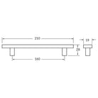Rocheleau - R7123 Pull - POI-R7123-128-ABN - Canada Light Shop
