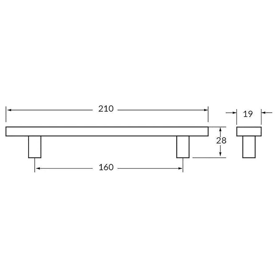 Rocheleau - R7123 Pull - POI-R7123-128-ABN - Canada Light Shop