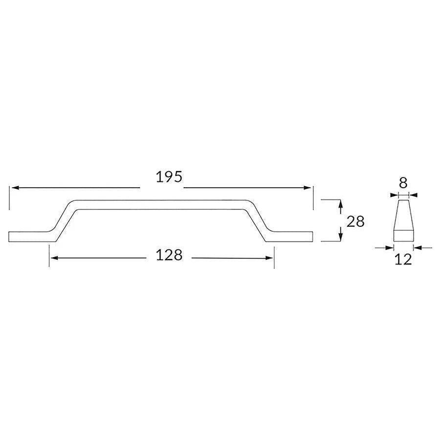 Rocheleau - R71444 Pull - POI-R71444-128-BSN - Canada Light Shop