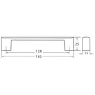 Rocheleau - R7170 Pull - POI-R7170-128-BAB - Canada Light Shop