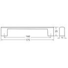 Rocheleau - R7170 Pull - POI-R7170-128-BAB - Canada Light Shop
