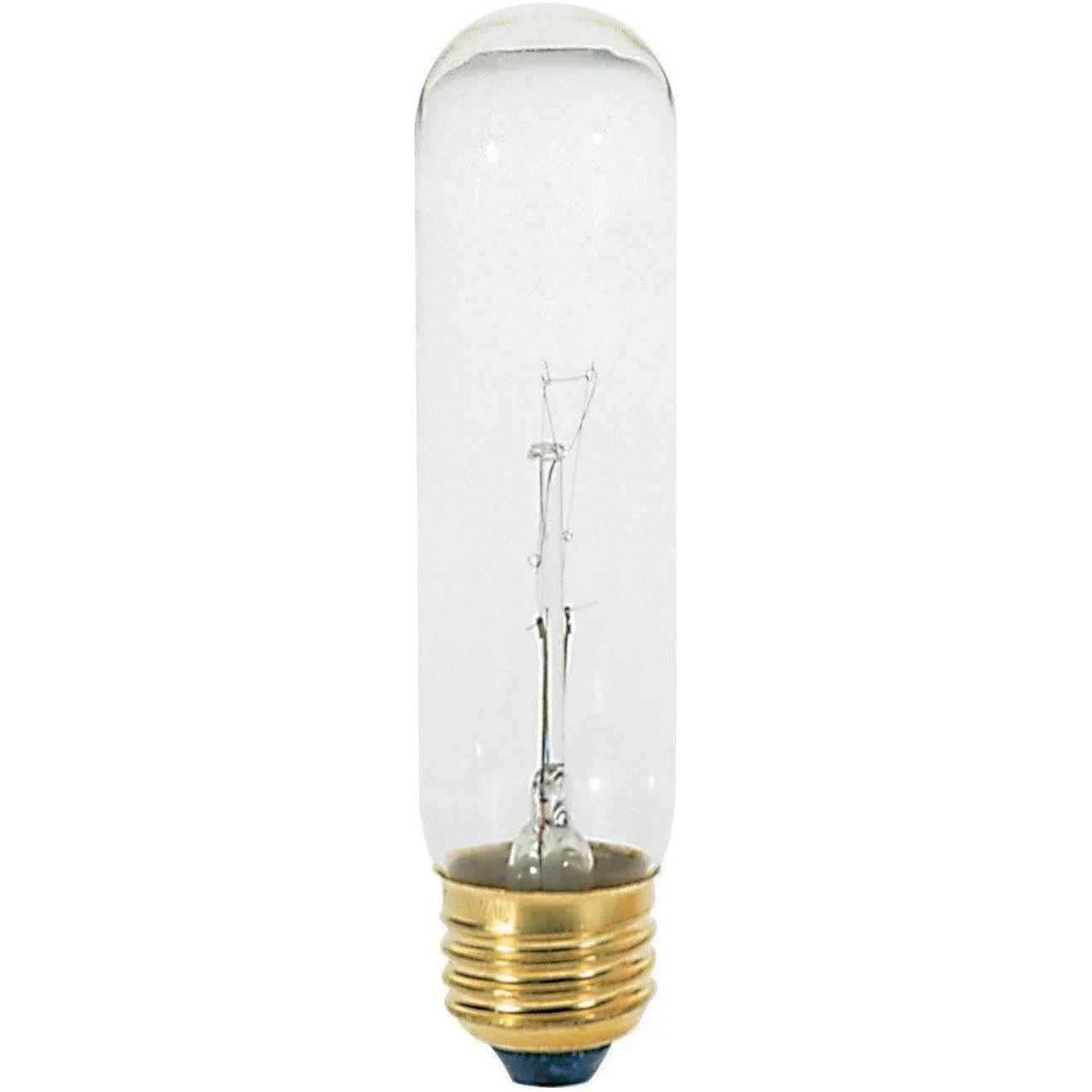 Satco Products - 40 Watt T10 Incandescent, Clear, 2000 Average rated hours, 280 Lumens, Medium base, 120 Volt - S3252 - Canada Light Shop