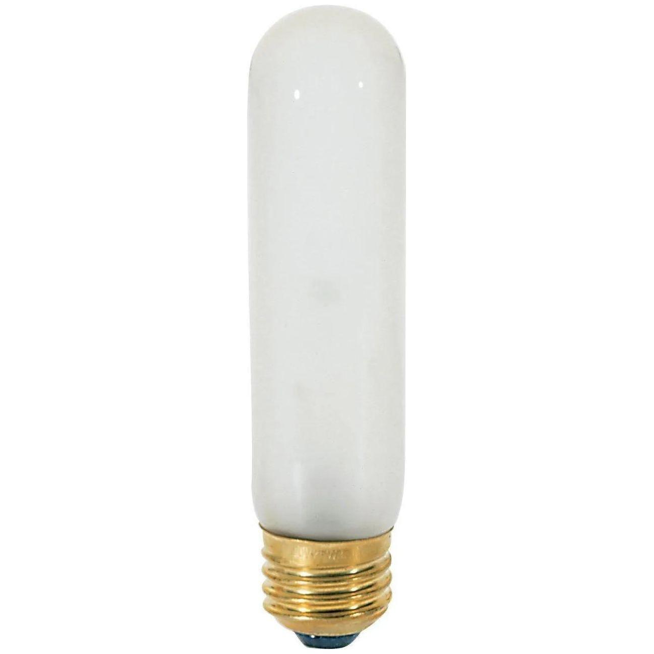 Satco Products - 40 Watt T10 Incandescent, Frost, 2000 Average rated hours, 280 Lumens, Medium base, 120 Volt - S3253 - Canada Light Shop