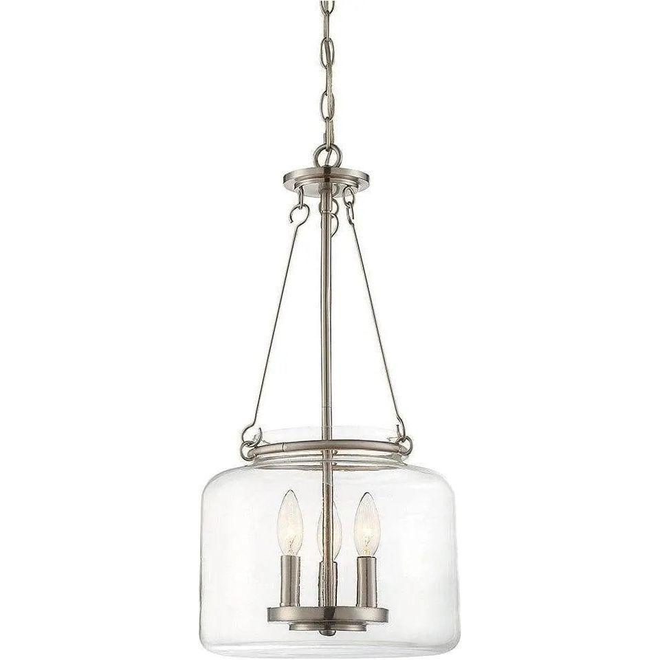Savoy House - Akron Three Light Pendant - 7-9006-3-SN - Canada Light Shop