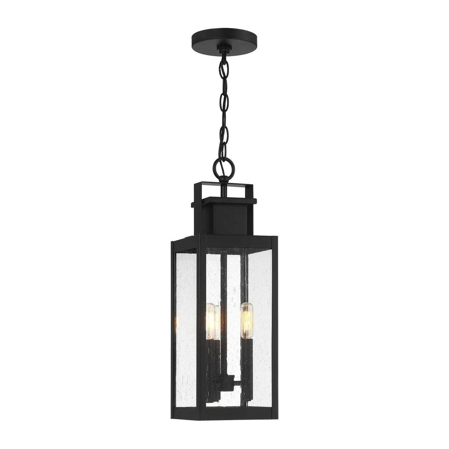 Savoy House - Ascott Outdoor Hanging Lantern - 5-827-BK - Canada Light Shop