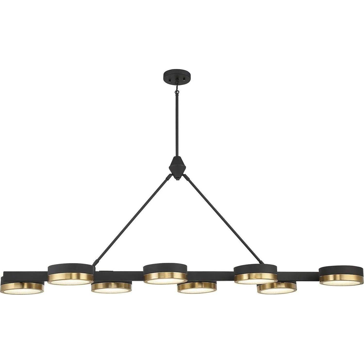 Savoy House - Ashor LED Linear Chandelier - 1-1636-8-143 - Canada Light Shop