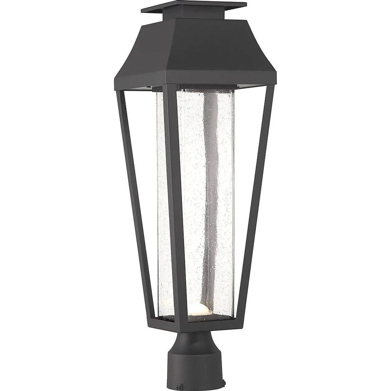 Savoy House - Brookline LED Outdoor Post Lantern - 5-356-BK - Canada Light Shop