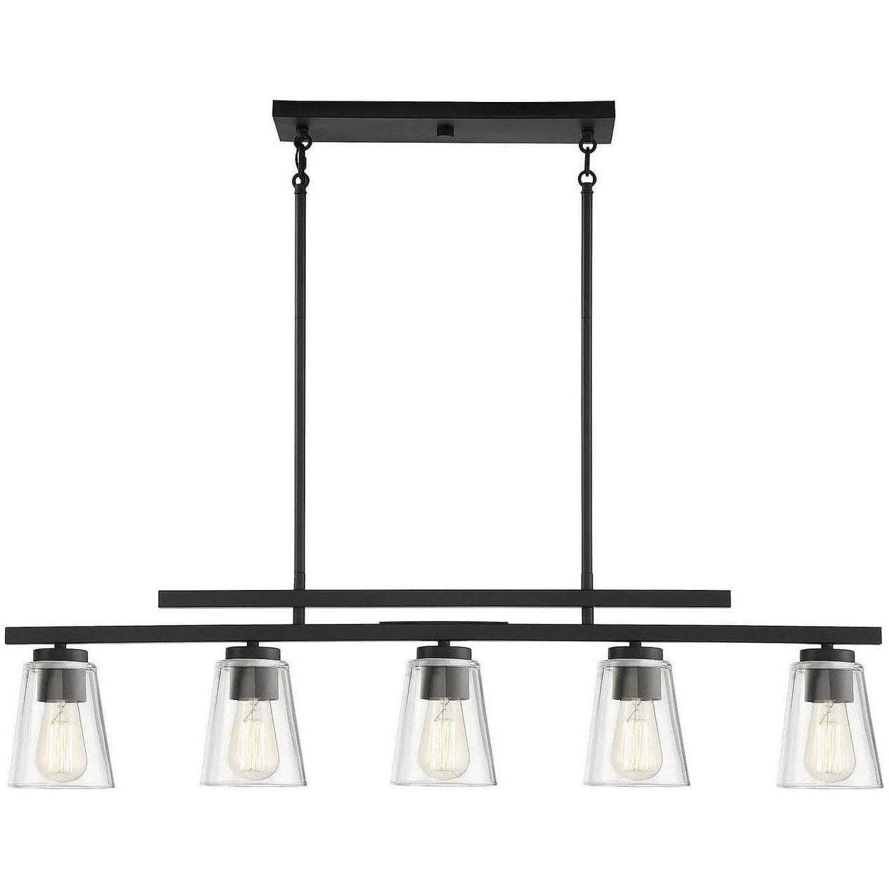Savoy House - Calhoun Five Light Linear Chandelier - 1-1023-5-89 - Canada Light Shop