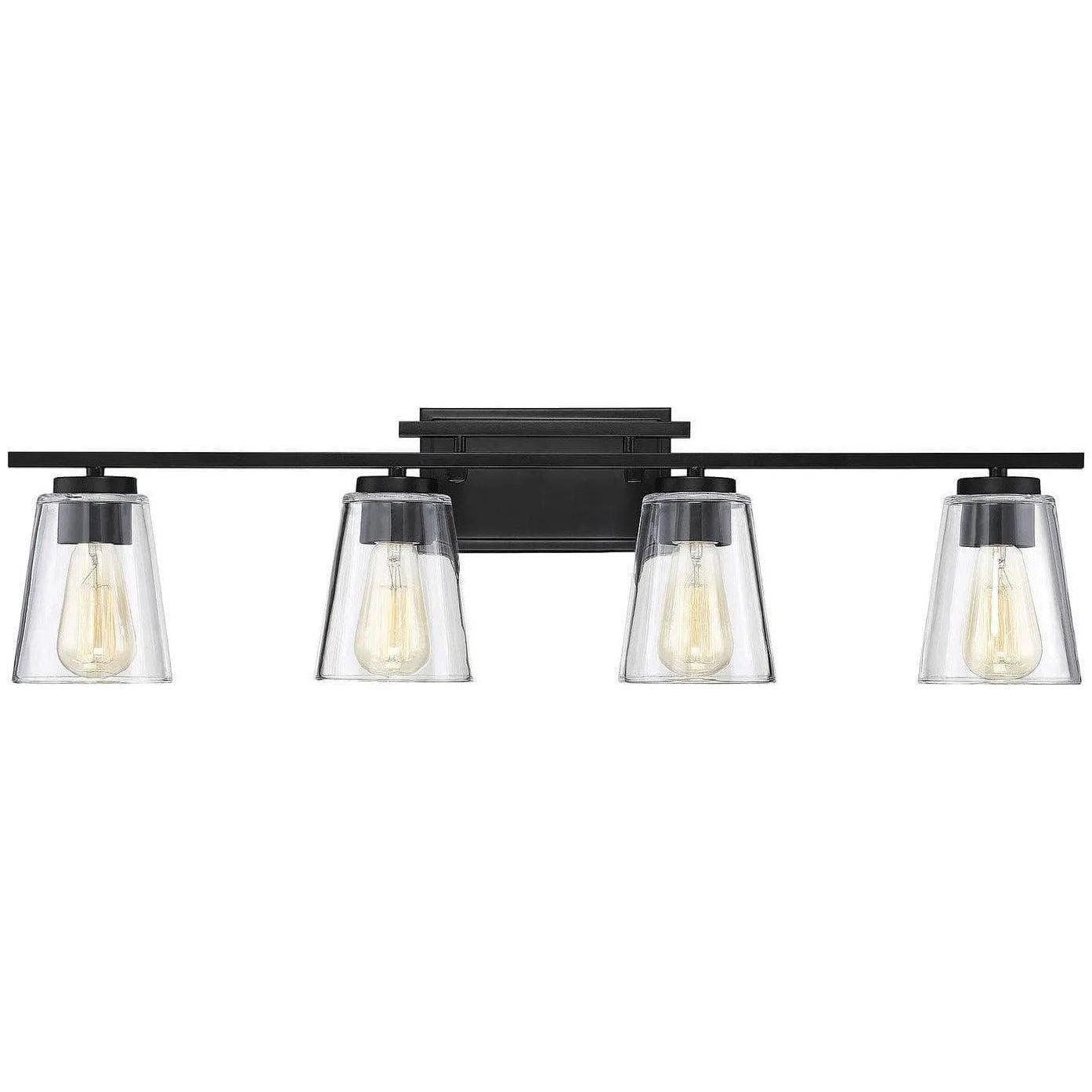 Savoy House - Calhoun Four Light Bath Bar - 8-1020-4-BK - Canada Light Shop