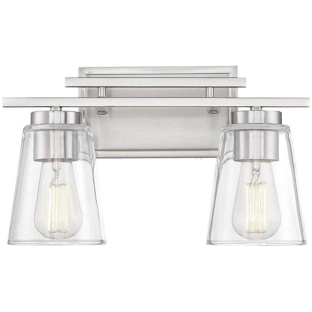 Savoy House - Calhoun Two Light Bath Bar - 8-1020-2-SN - Canada Light Shop