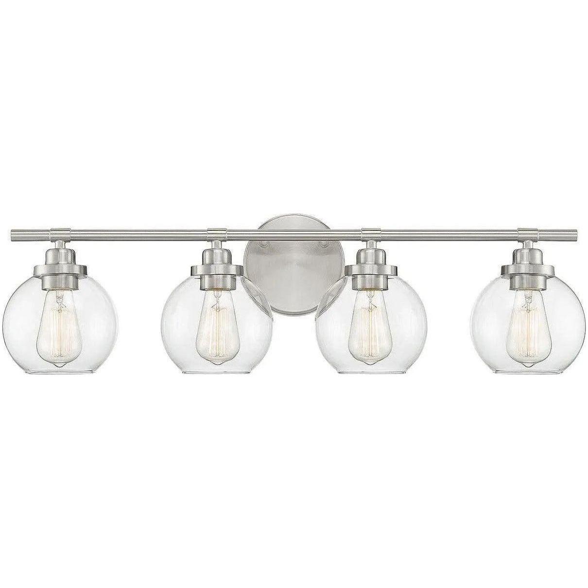 Savoy House - Carson Four Light Bath Bar - 8-4050-4-SN - Canada Light Shop