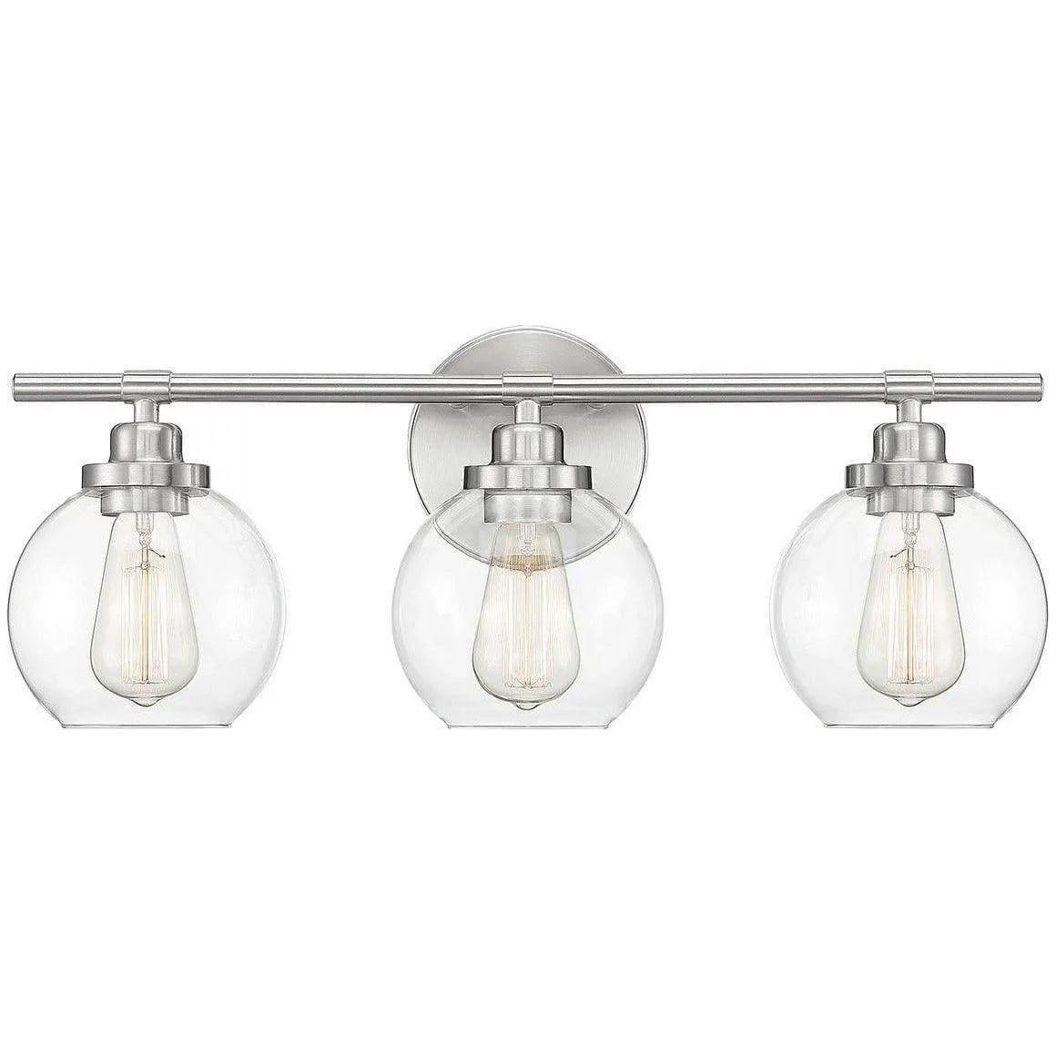 Savoy House - Carson Three Light Bath Bar - 8-4050-3-SN - Canada Light Shop