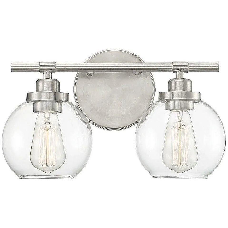 Savoy House - Carson Two Light Bath Bar - 8-4050-2-SN - Canada Light Shop