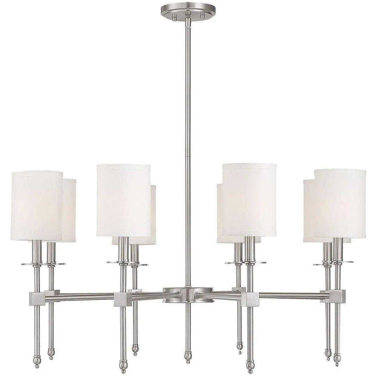 Savoy House - Chatham Eight Light Chandelier - 1-306-8-SN - Canada Light Shop