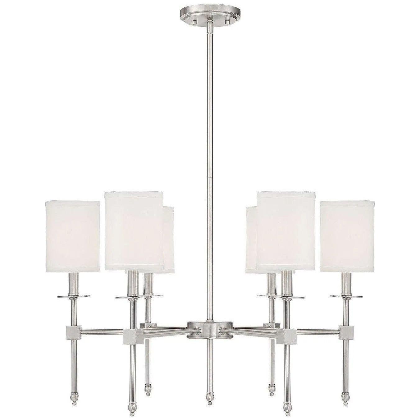Savoy House - Chatham Six Light Chandelier - 1-305-6-SN - Canada Light Shop