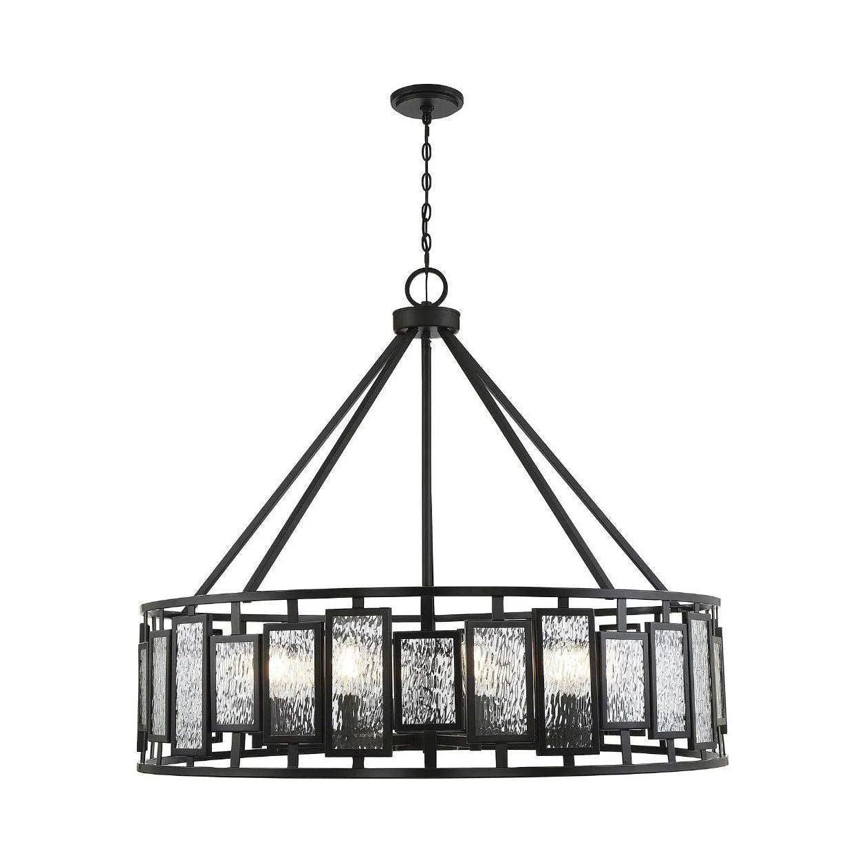 Savoy House - Deandre 10-Light Chandelier in Matte Black - 1-1943-10-89 - Canada Light Shop