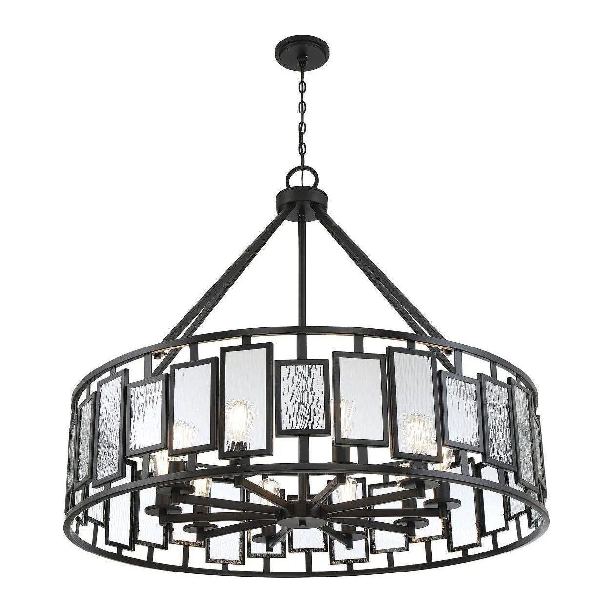 Savoy House - Deandre 10-Light Chandelier in Matte Black - 1-1943-10-89 - Canada Light Shop