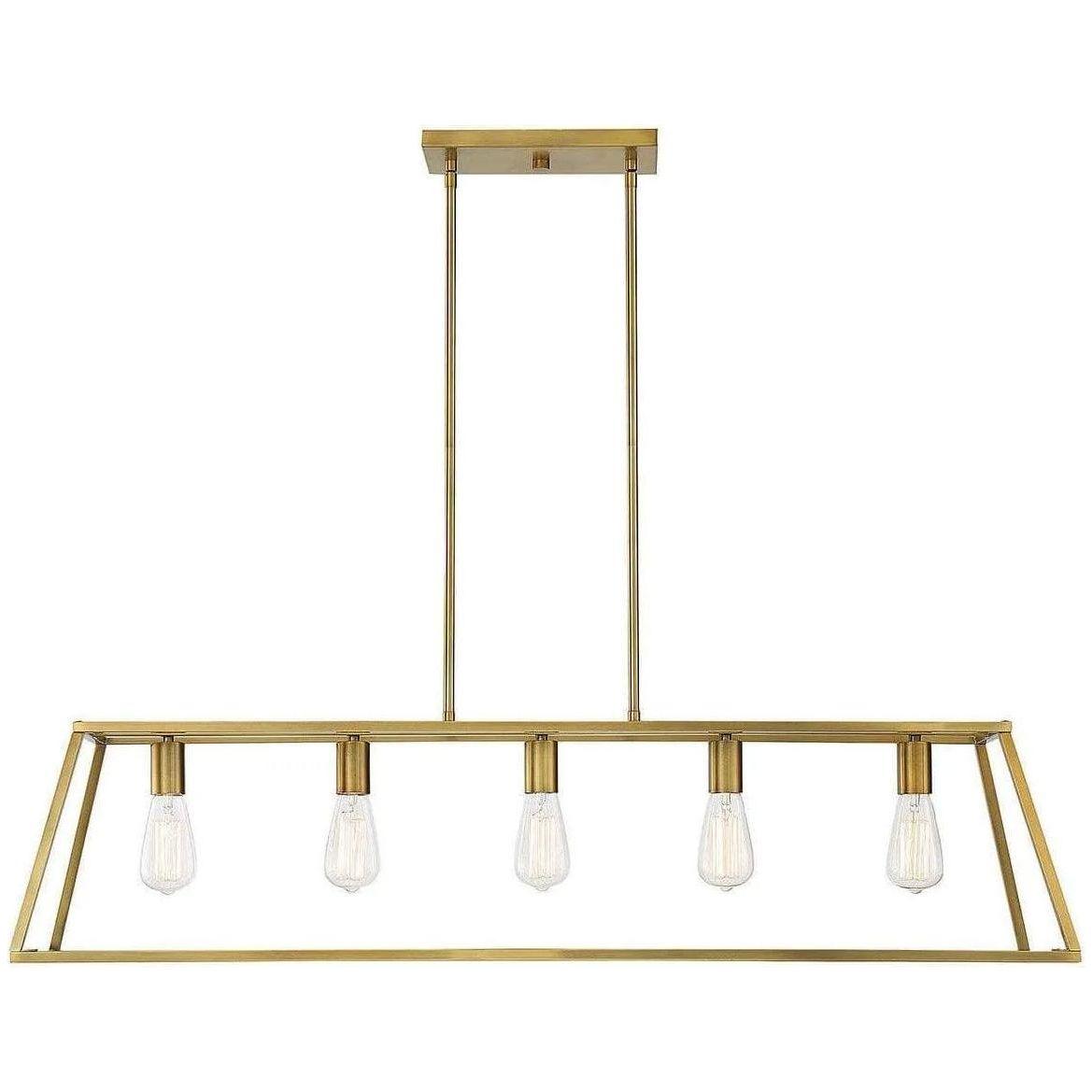 Savoy House - Denton Five Light Linear Chandelier - 1-327-5-322 - Canada Light Shop