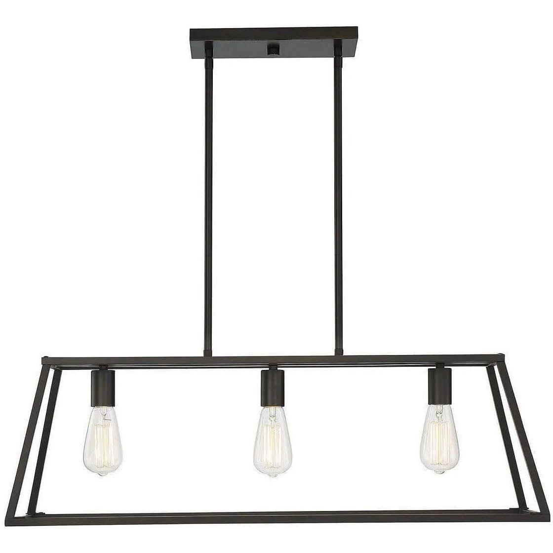 Savoy House - Denton Three Light Linear Chandelier - 1-326-3-44 - Canada Light Shop