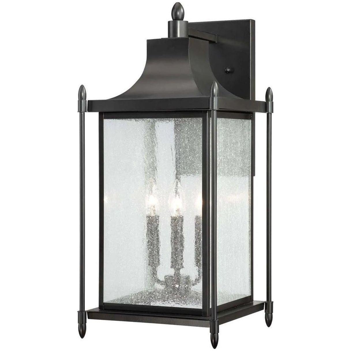 Savoy House - Dunnmore Three Light Wall Lantern - 5-3453-BK - Canada Light Shop