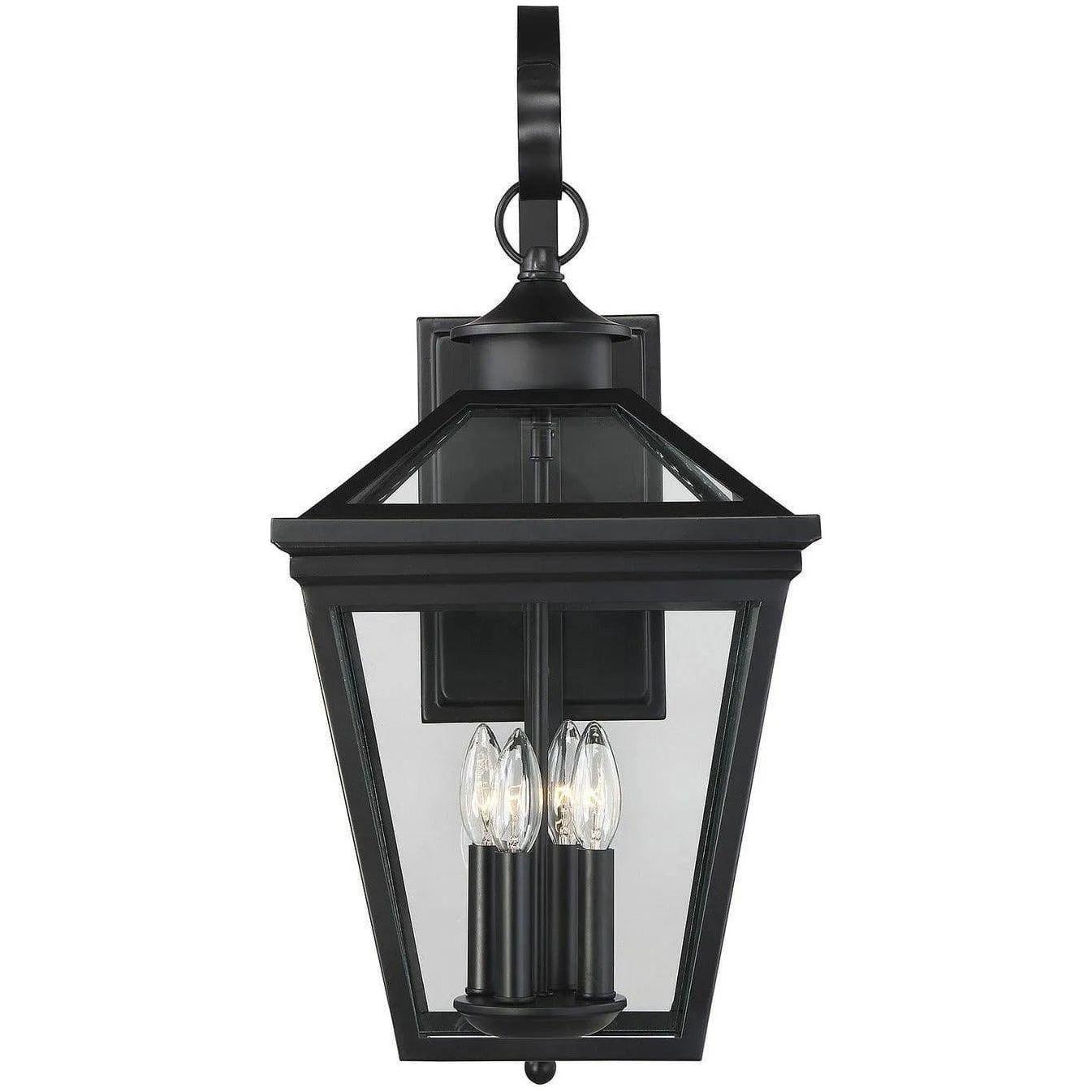 Savoy House - Ellijay Four Light Outdoor Wall Lantern - 5-142-BK - Canada Light Shop