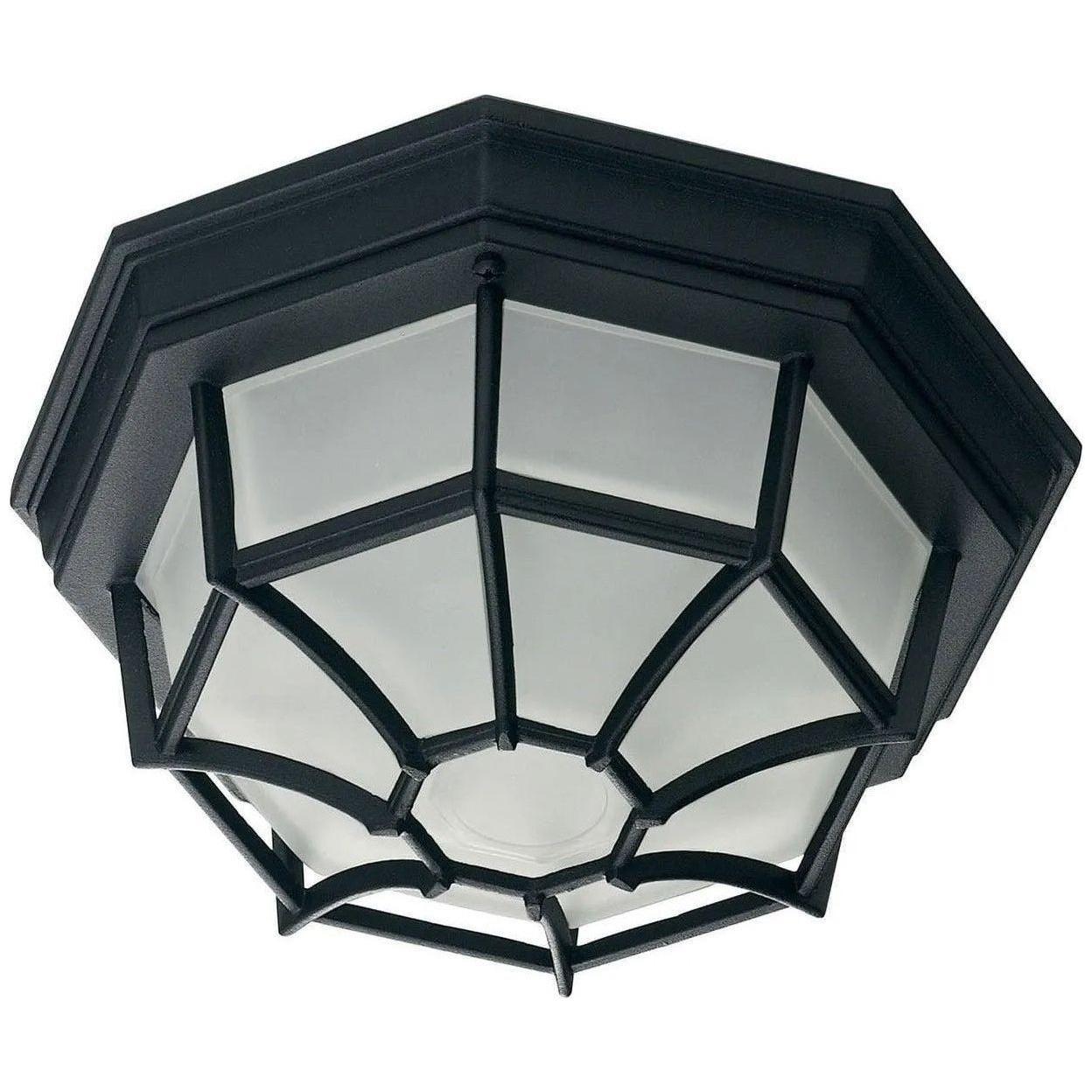 Savoy House - Exteriors One Light Outdoor Flush Mount - 5-2067-BK - Canada Light Shop