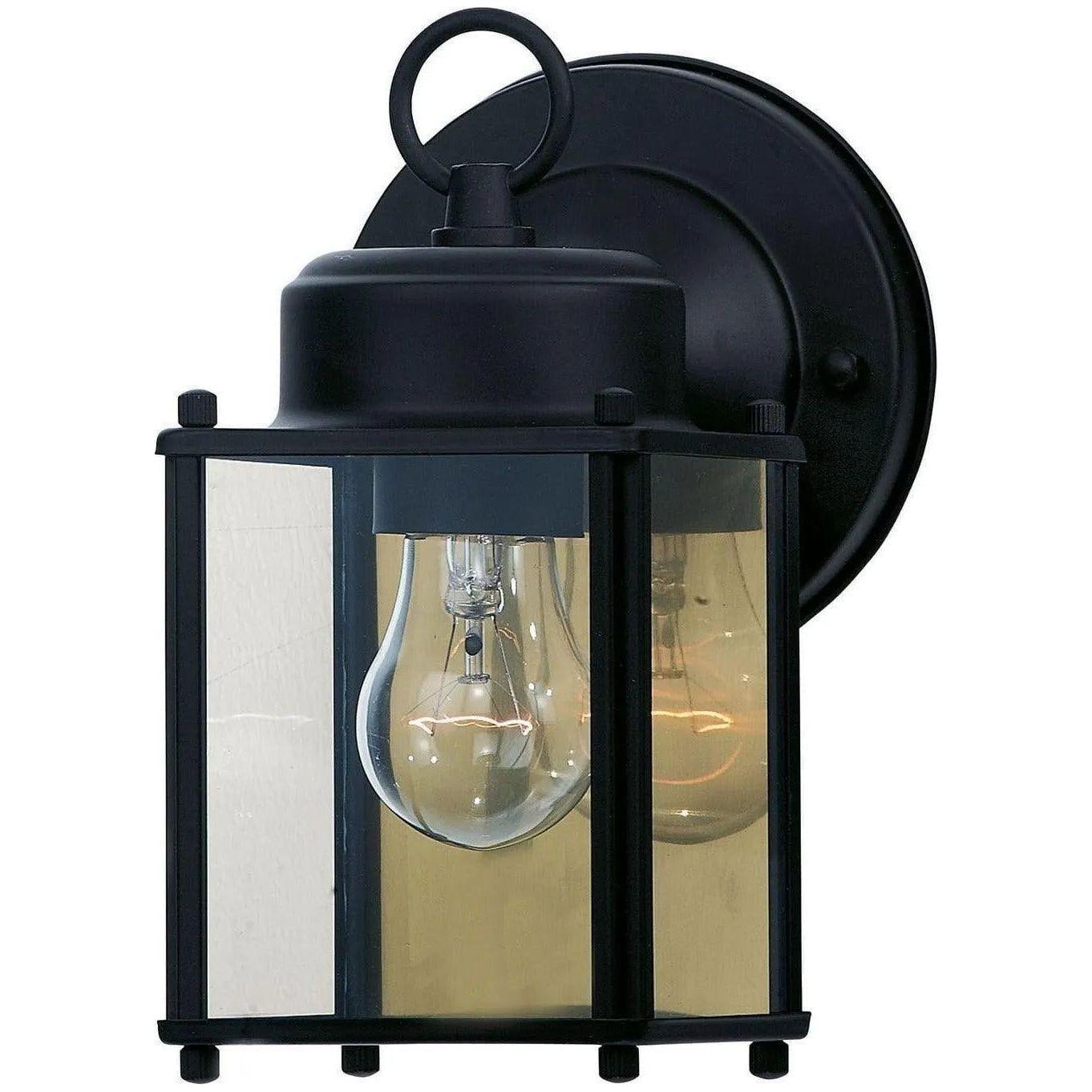Savoy House - Exteriors One Light Outdoor Wall Lantern - 5-1161-BK - Canada Light Shop