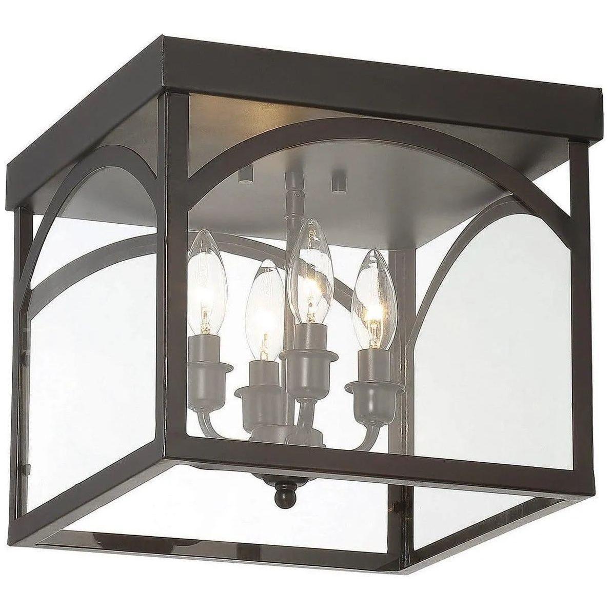 Savoy House - Garrett Four Light Flush Mount - 6-3058-4-13 - Canada Light Shop