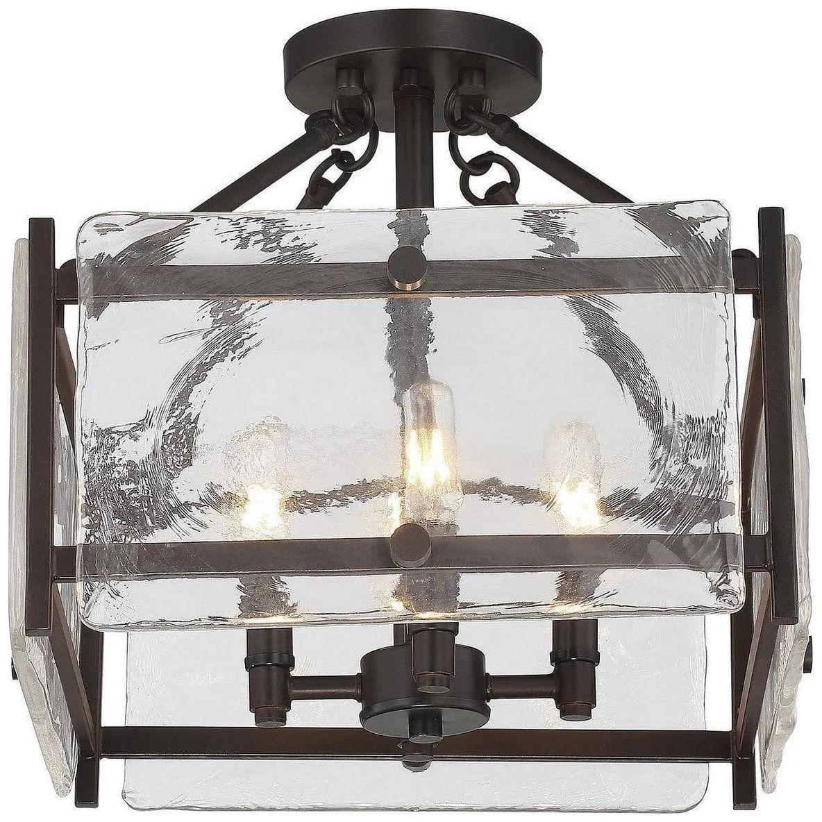 Savoy House - Glenwood Four Light Semi-Flush Mount - 6-3042-4-13 - Canada Light Shop