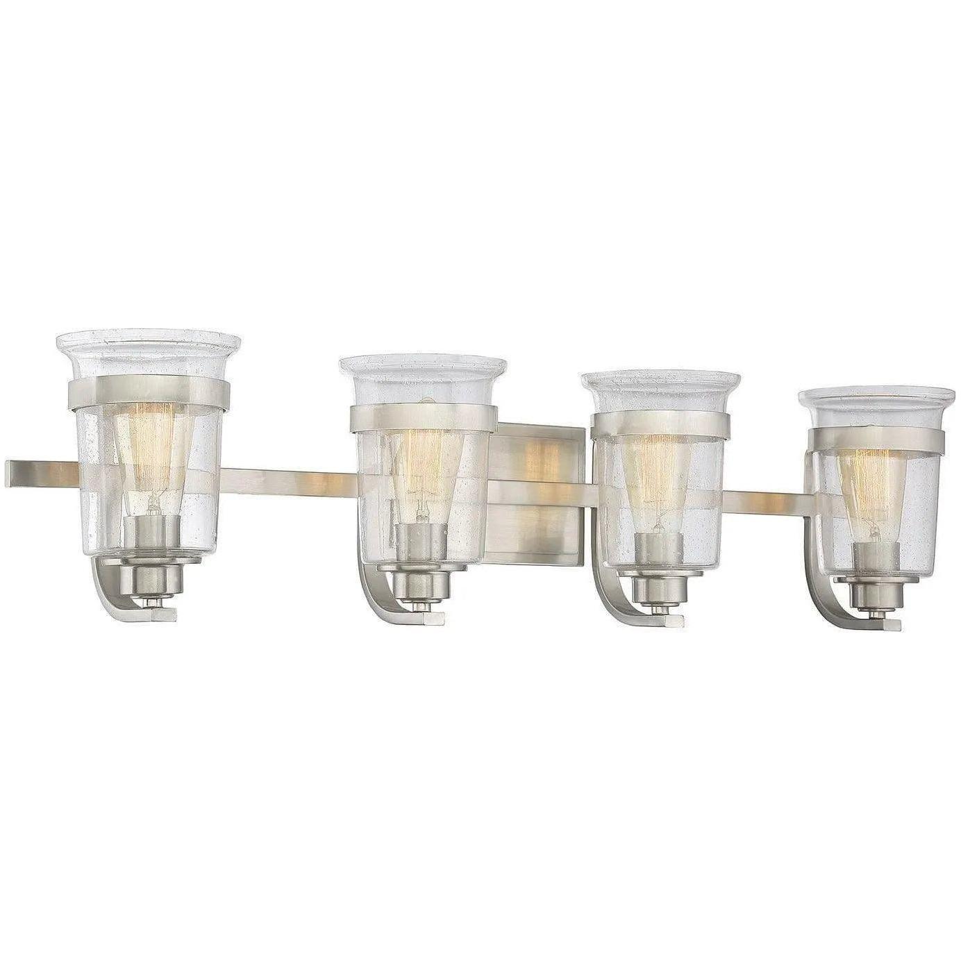 Savoy House - Goodwin Four Light Bath Bar - 8-3030-4-SN - Canada Light Shop