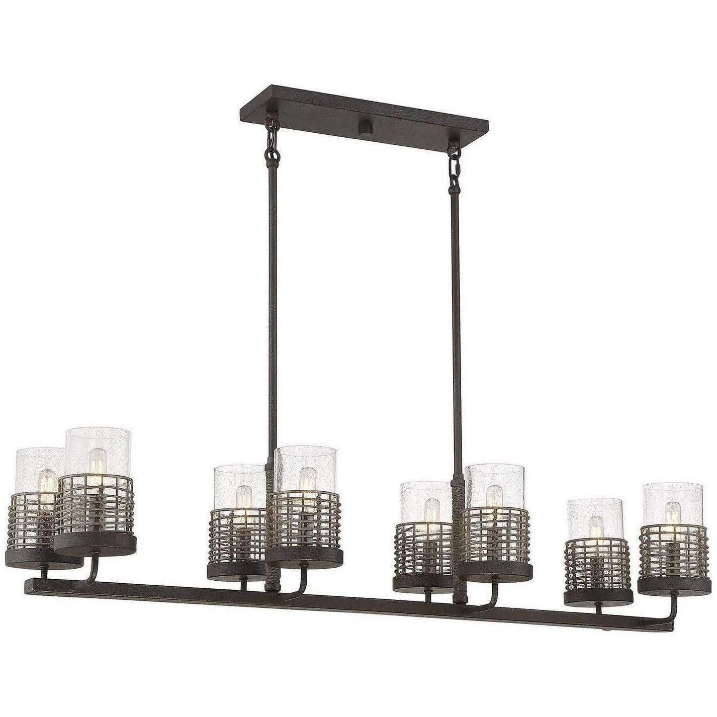 Savoy House - Granada Eight Light Linear Chandelier - 1-7779-8-181 - Canada Light Shop