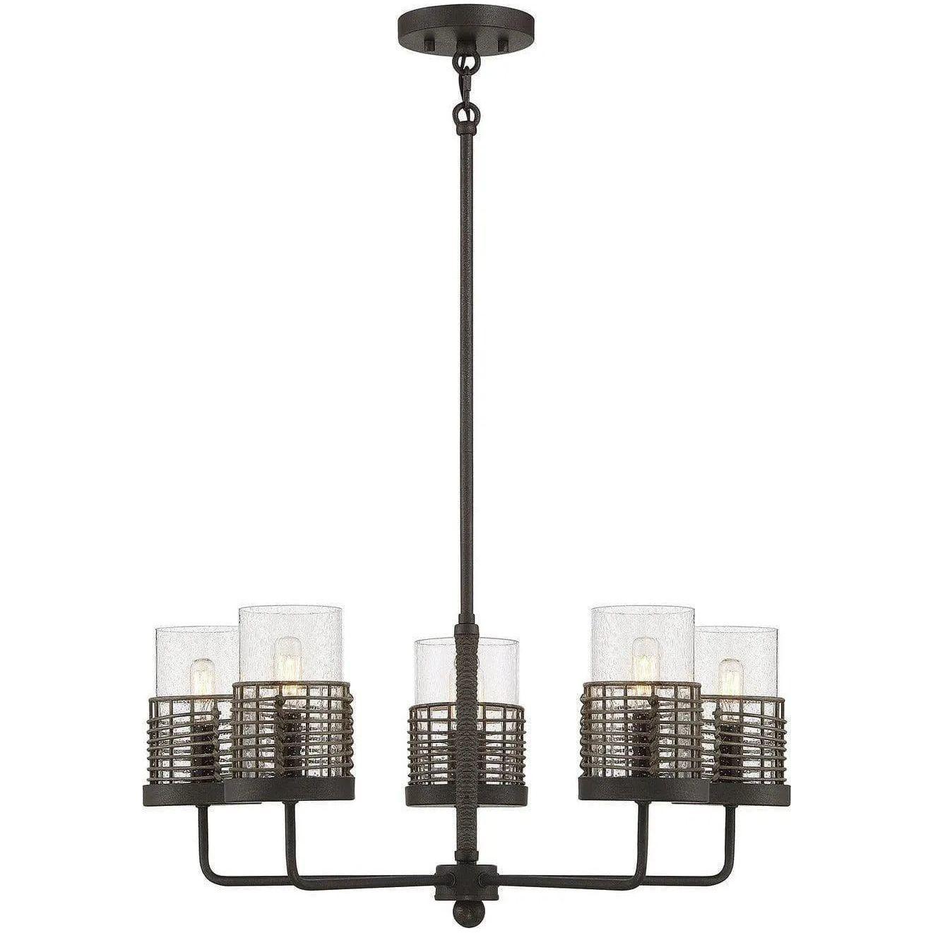 Savoy House - Granada Five Light Convertible Semi-Flush - 1-7778-5-181 - Canada Light Shop