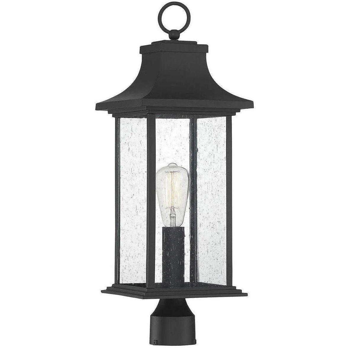 Savoy House - Hancock One Light Post Lantern - 5-454-BK - Canada Light Shop