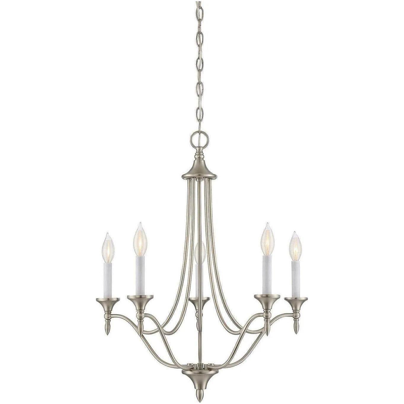 Savoy House - Herndon Five Light Chandelier - 1-1008-5-SN - Canada Light Shop