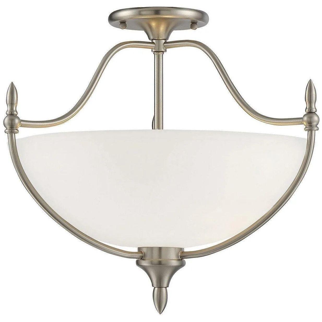 Savoy House - Herndon Three Light Semi-Flush Mount - 6-1005-3-SN - Canada Light Shop