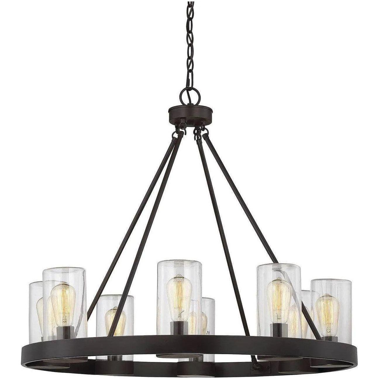 Savoy House - Inman Eight Light Outdoor Chandelier - 1-1130-8-13 - Canada Light Shop