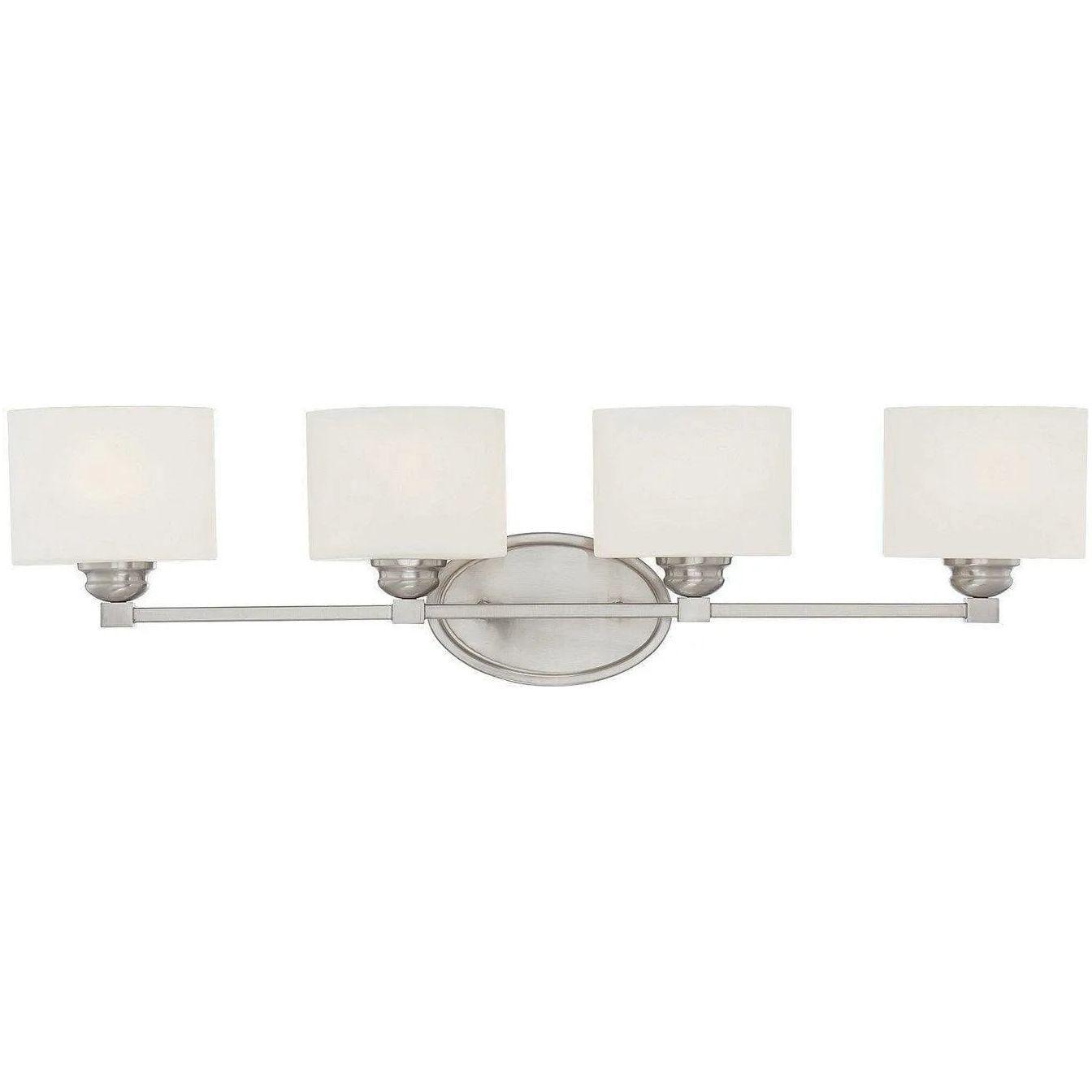 Savoy House - Kane Four Light Bath Bar - 8-890-4-SN - Canada Light Shop