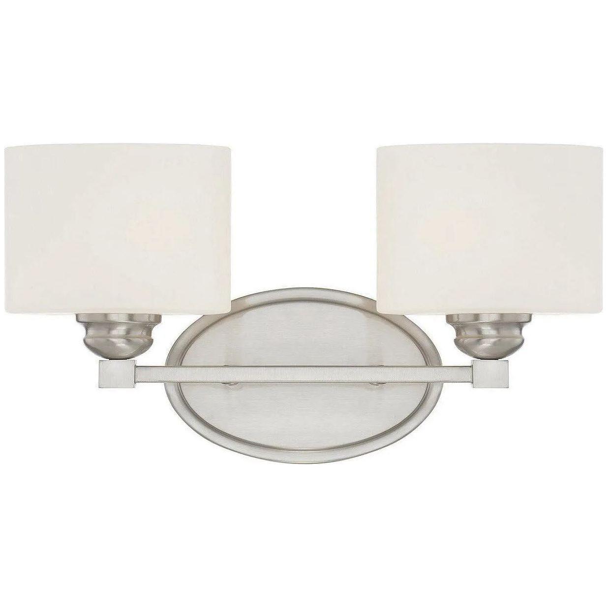 Savoy House - Kane Two Light Bath Bar - 8-890-2-SN - Canada Light Shop